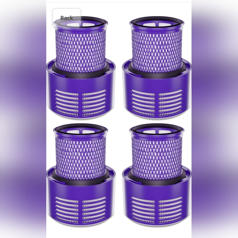 VEVA 4 Premium Vacuum HEPA Filters Set Compatible with Dyson Cyclone V10, SV12,